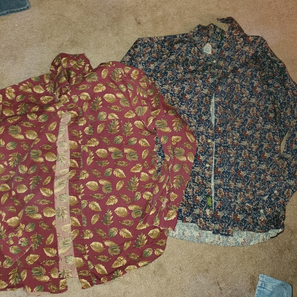 Shirts by single needle long sleeve